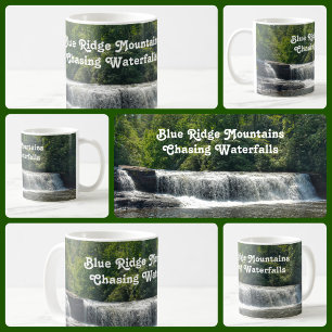 Waterfall NC Blue Ridge Mountain Anpassade Kaffemugg