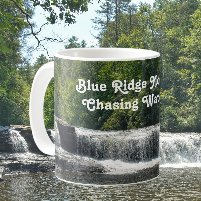 Waterfall North Carolina Blue Ridge Mountains Kaffemugg (Skapare uppladdad)