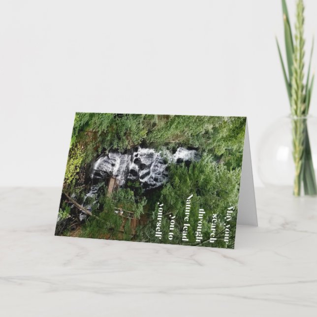 Waterfall Notecard Kort (Framsida)