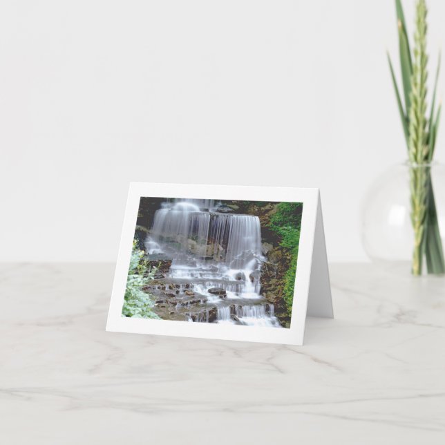 "WATERFALL" NOTECARD (PHOTOG) KORT (Framsida)