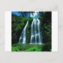 Waterfall Opaekaa Kauai Hawaii Vykort
