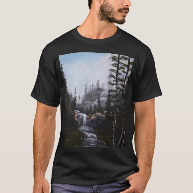 Waterfall Paradise T Shirt (Framsida)