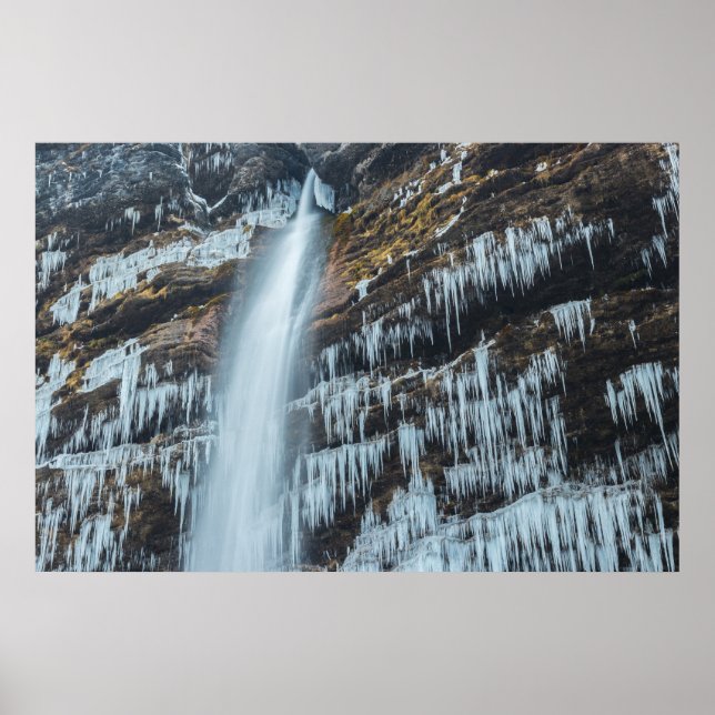 Waterfall Peričnik i Mojstrana, Slovenien Poster (Framsidan)