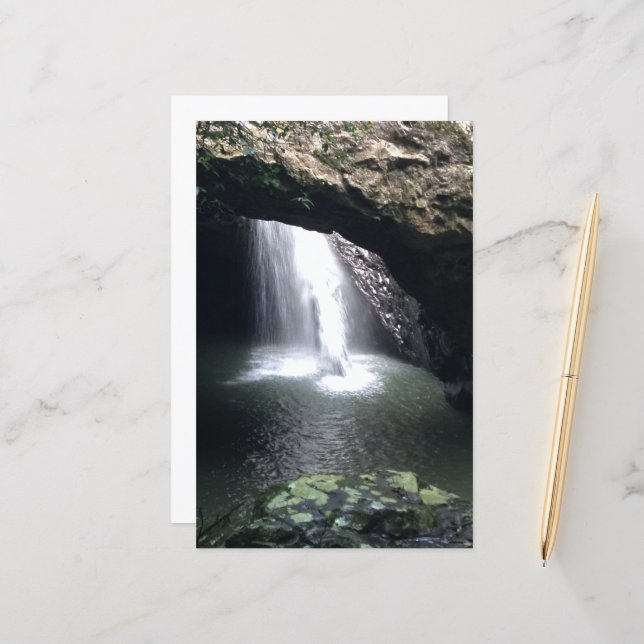 Waterfall Photograph Scrapbook Paper (Fram/Back In Situ)