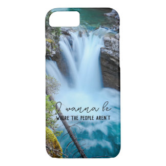 Waterfall Photography Gift med en fet citat