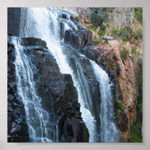 Waterfall scenvy abstrakt image Australien Poster