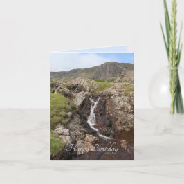 Waterfall, Seathwaite, Sjö District, England Kort