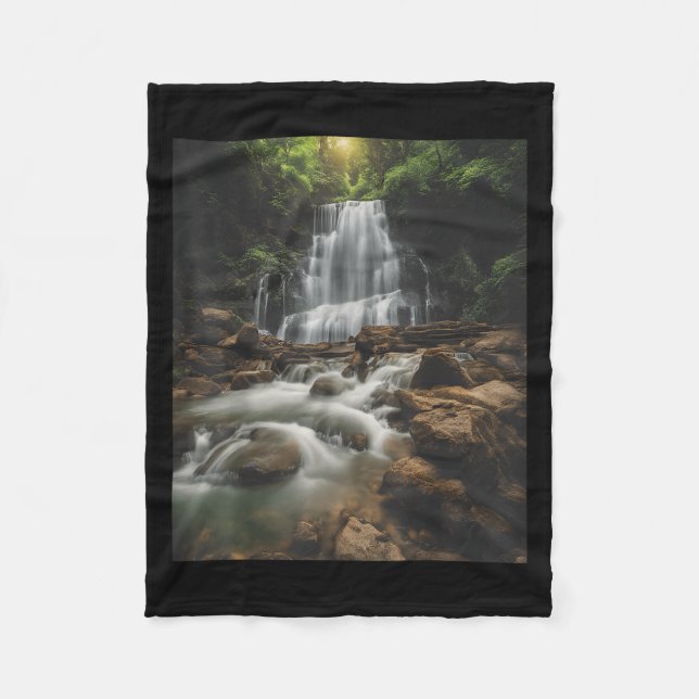 Waterfall Style Life_ Pastel Falls And Nature Call Fleecefilt (Framsidan)