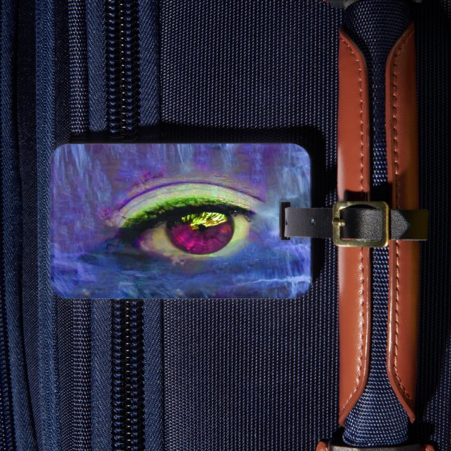 Waterfall Tårar Luggage Tag Bagagebricka (Framsida Insitu 4)