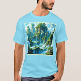 Waterfall Träd Kingdom Dream T Shirt
