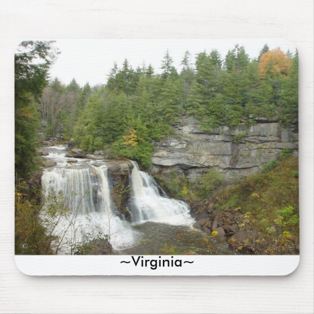Waterfall Väster Virginia Mousepad Musmatta (Framsidan)