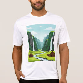 Waterfall view t shirt