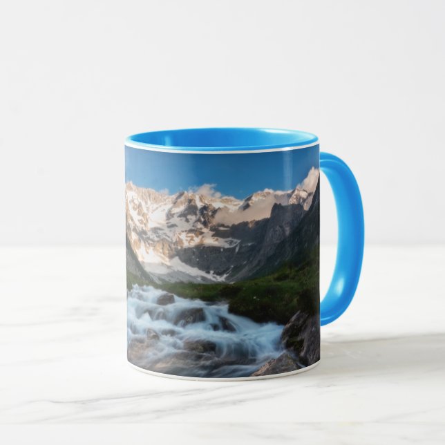 Waterfalls | Aviolo Lake, Italy Mugg (Framsida höger)