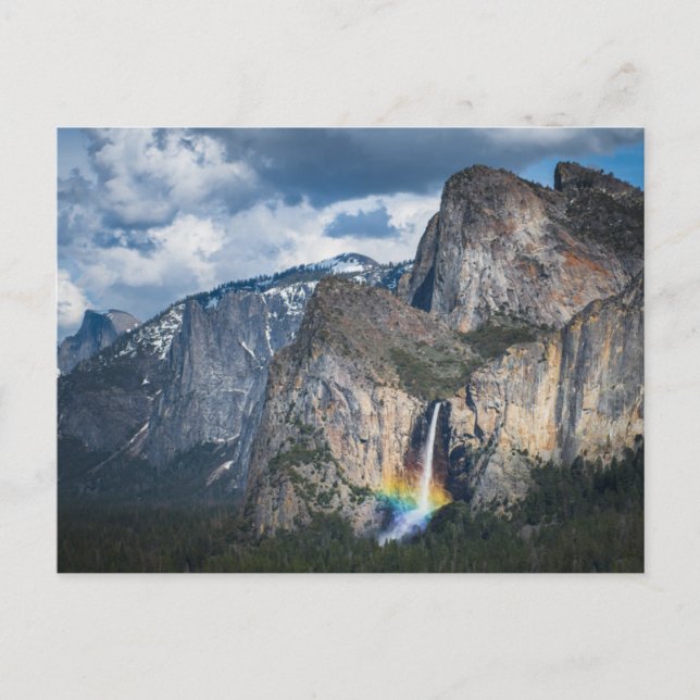 Waterfalls | Bridal Veil Falls Yosemite California Vykort (Framsida)