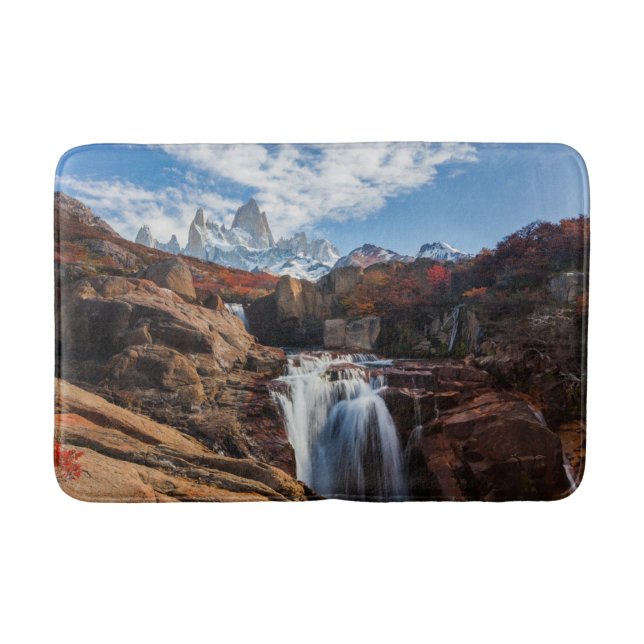 Waterfalls | Fitz Roy Mountain, Argentina Badrumsmatta (Framsidan)