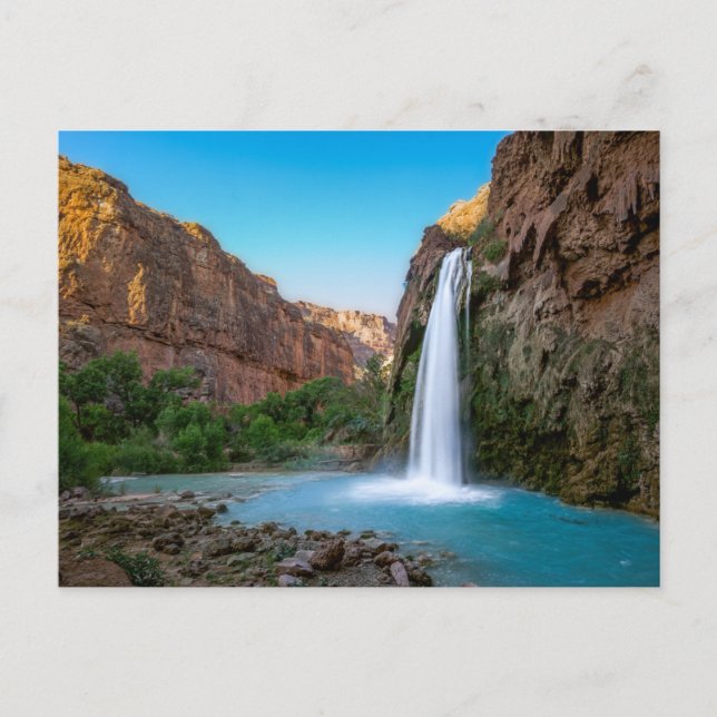 Waterfalls | Havasu Falls at Sunset Vykort (Framsida)