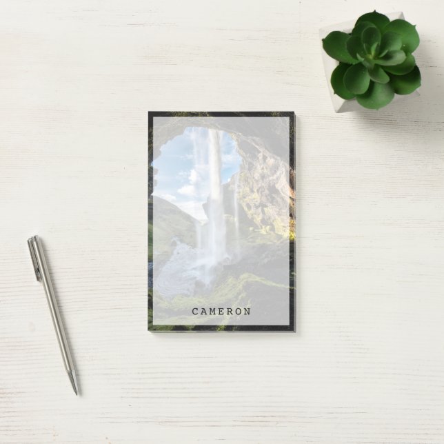 Waterfalls | Icelandic Waterfall Post-it Block (Kontor)