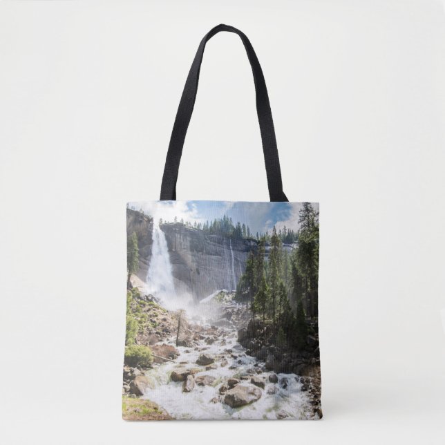 Waterfalls | Nevada Fall, Yosemite, CA Tygkasse (Framsida)