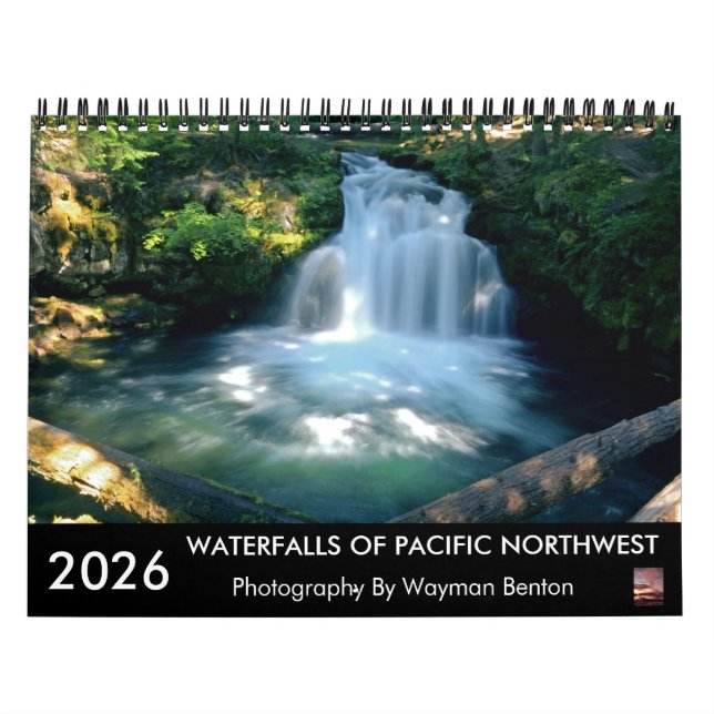WATERFALLS OF PACIFIC NORTHWEST KALENDER (Omslag)