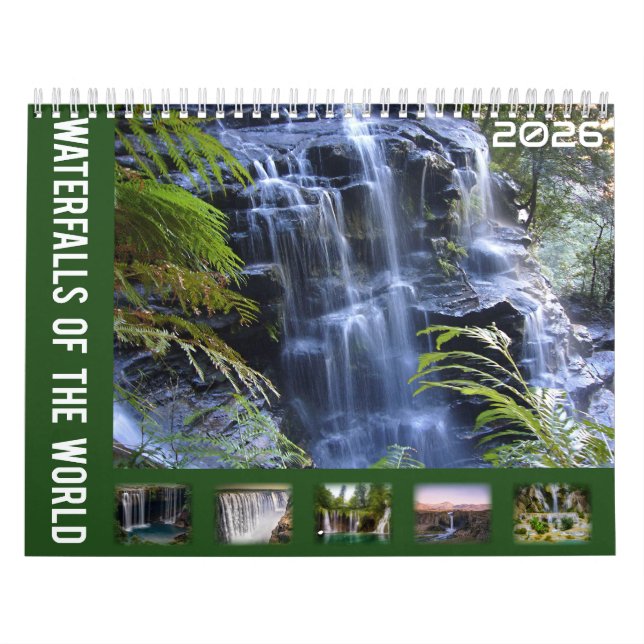 Waterfalls Of The World 2026 Calendar Kalender (Omslag)
