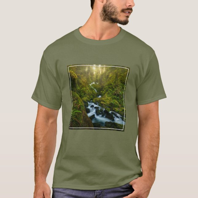 Waterfalls | Olympic National Park, Washington T Shirt (Framsida)