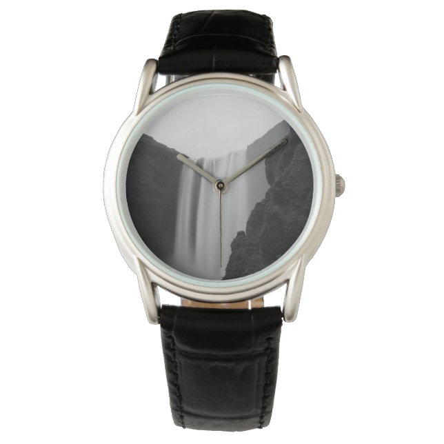 Waterfalls | Skogafoss Waterfall, Iceland Armbandsur (Framsida)