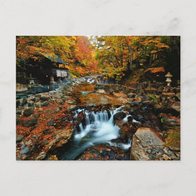 Waterfalls | Takaragawa Onsen Osenkaku, Japan Vykort (Framsida)