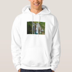 Waterfalls upphöjda vy, Kroatien Hoodie