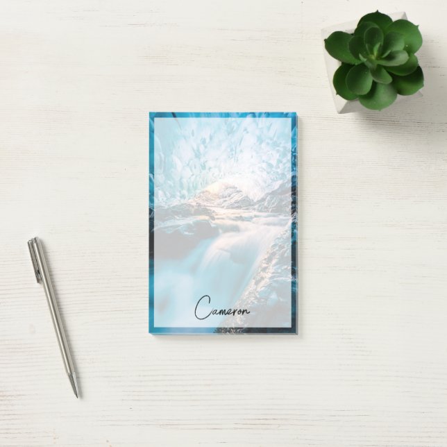 Waterfalls | Vatnajokull Glacier, Eastern Iceland Post-it Block (Kontor)