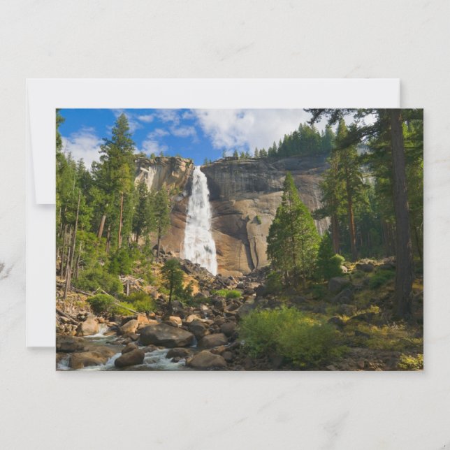 Waterfalls | Yosemite National Park Tack Kort (Framsida)