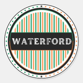 Waterford City Pride Emblem – Irish Identity Runt Klistermärke