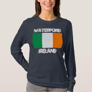 Waterford, Irland med irländsk flagga T-shirt