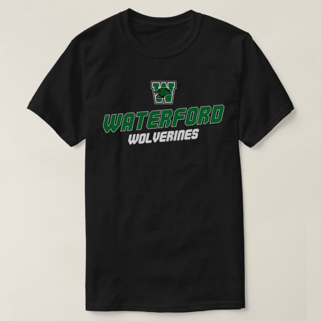 Waterford Union High School Wolverines Pullover T Shirt (Design framsida)