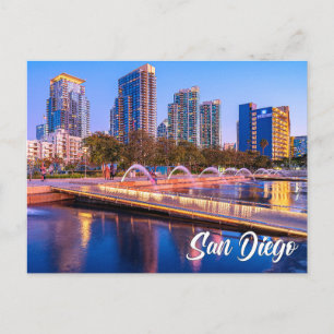 Waterfront Park, San Diego, Kalifornien Vykort