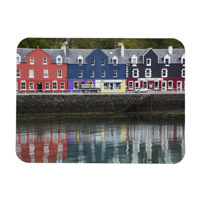 Waterfront, Tobermory, Isle of Mull, Skottland Magnet (Horisontell)