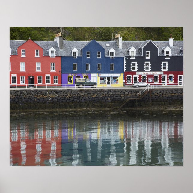 Waterfront, Tobermory, Isle of Mull, Skottland Poster (Framsidan)