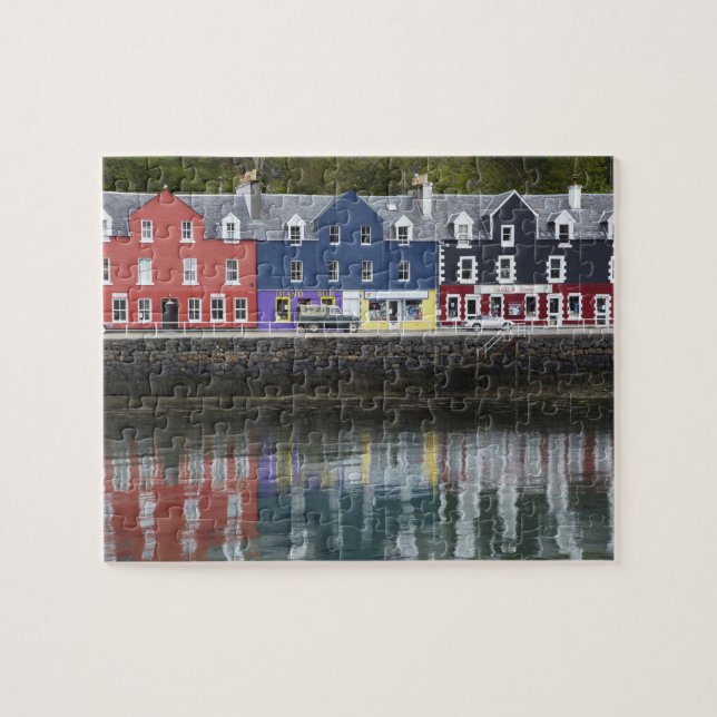 Waterfront, Tobermory, Isle of Mull, Skottland Pussel (Horisontell)