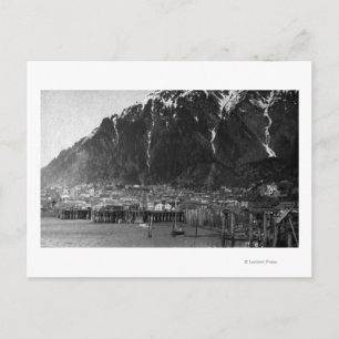 Waterfront View of Juneau, Alaska Photograph Vykort