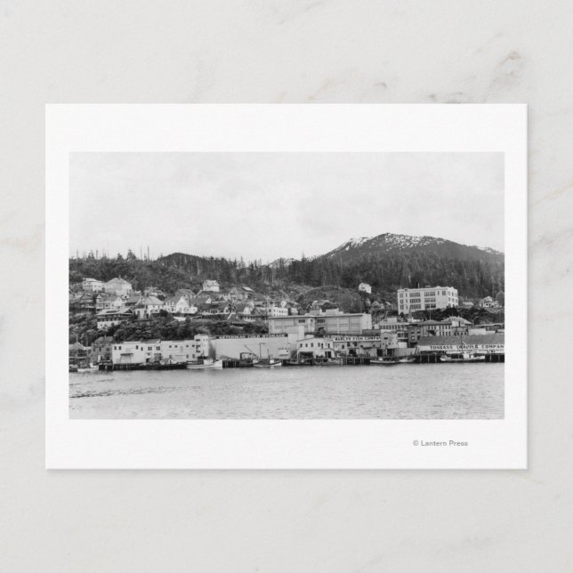 Waterfront View of Ketchikan, Alaska Photograph Vykort (Framsida)