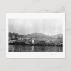 Waterfront View of Ketchikan, Alaska Vykort