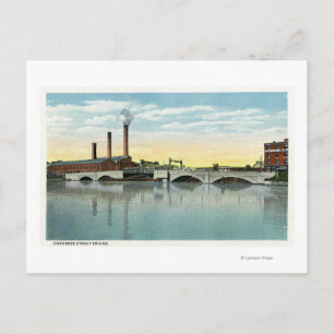 Waterfront View of the Congress Street Bridge Vykort