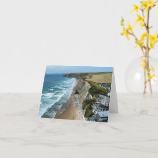 Watergate Bay, Cornwall Greeting Card. Kort