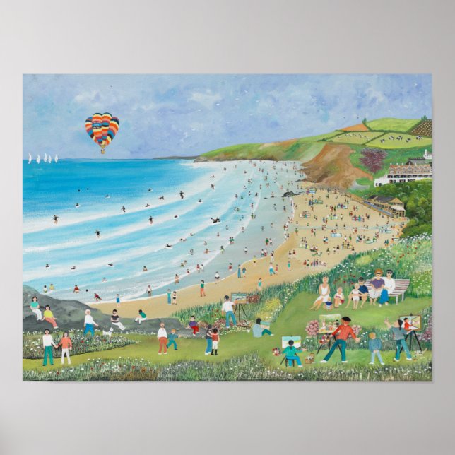 Watergate Bay Cornwall Poster (Framsidan)