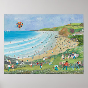 Watergate fjärd Cornwall Poster
