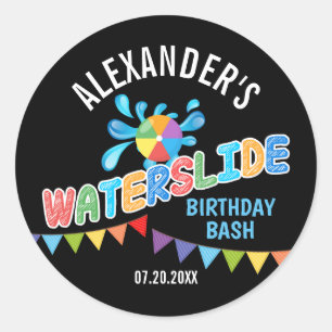 Waterglide Party Sticker Runt Klistermärke