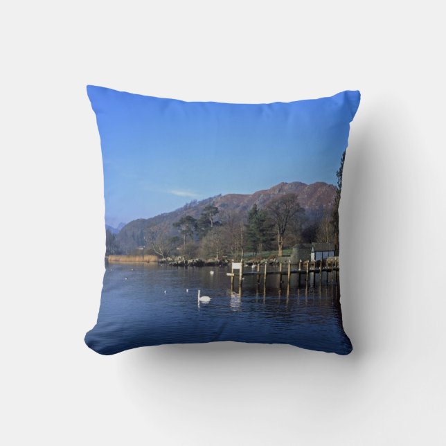Waterhead Ambleside England Postcard Kudde (Framsida)