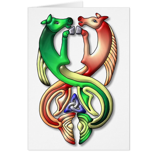 Waterhorse färg hälsningskort (Framsidan)