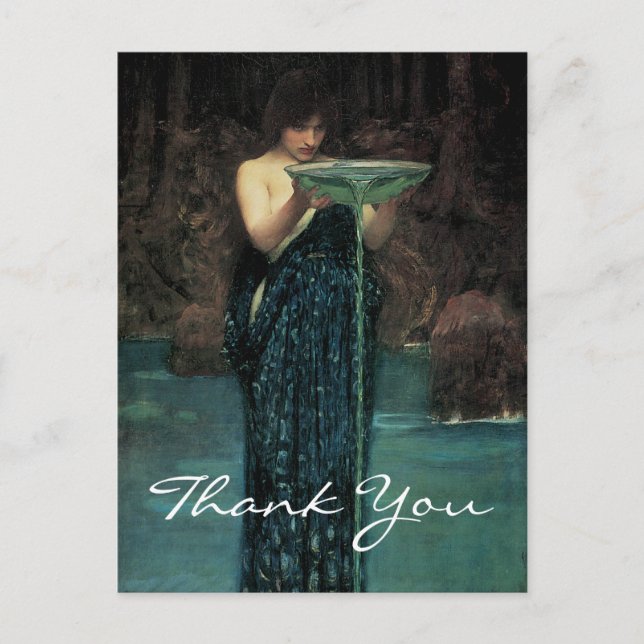 Waterhouse Circe Invidiosa Vykort (Framsida)