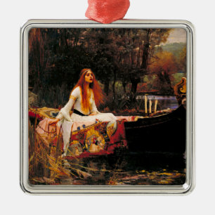 Waterhouse Dam i Shalott Julgransprydnad Metall