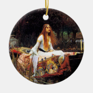 Waterhouse damen av den Shalott prydnaden Julgransprydnad Keramik
